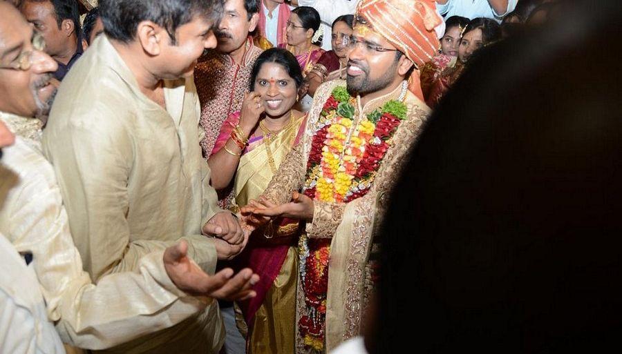Chiranjeevi & Pawan Kalyan at Bandaru Dattatreya daughter's Marriage Photos
