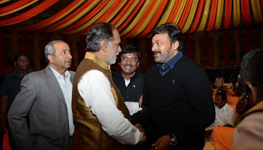 Chiranjeevi & Pawan Kalyan at Bandaru Dattatreya daughter's Marriage Photos