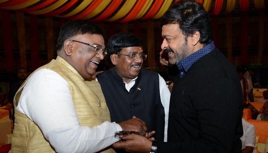 Chiranjeevi & Pawan Kalyan at Bandaru Dattatreya daughter's Marriage Photos