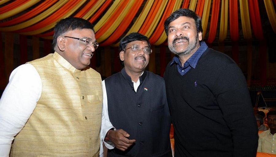 Chiranjeevi & Pawan Kalyan at Bandaru Dattatreya daughter's Marriage Photos