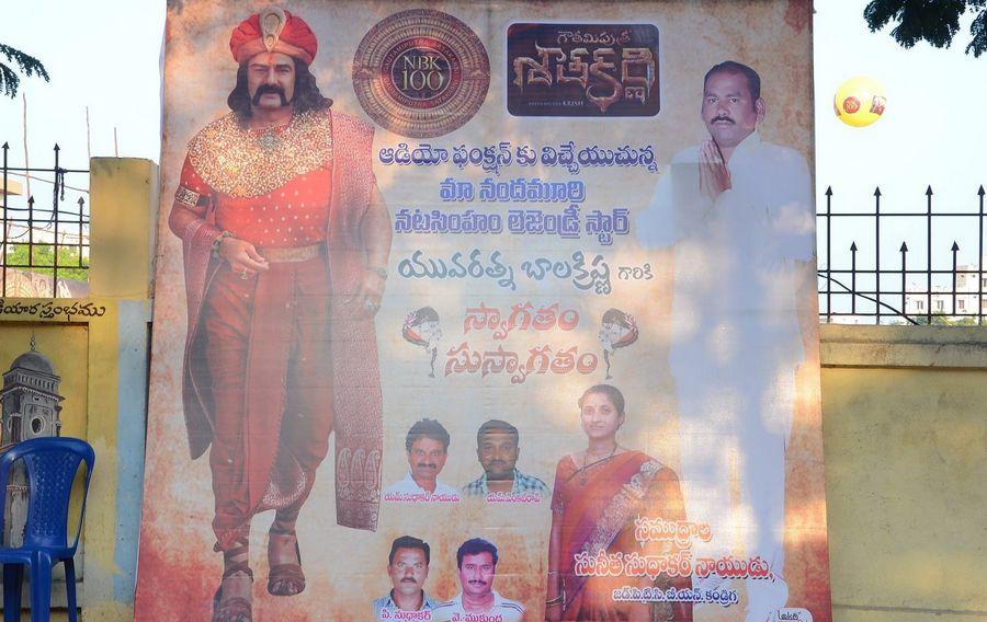 Fans Hungama at Gautamiputra Satakarni Audio Launch