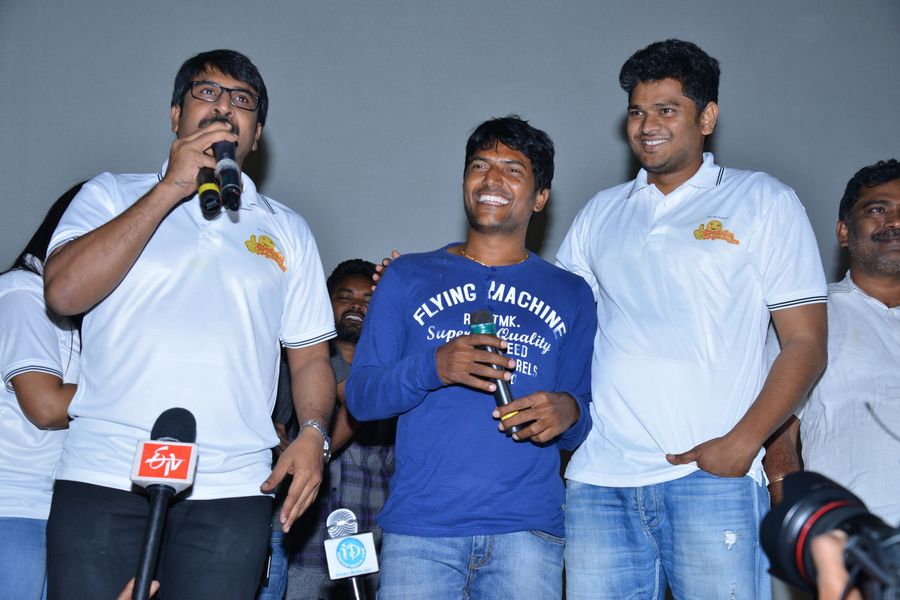 Jayammu Nischayammu raa Team at Satyam Theator