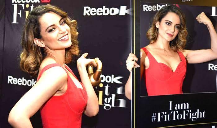 Kangana Ranaut Stills At Reeboks first Fit To Fight Awards 2016