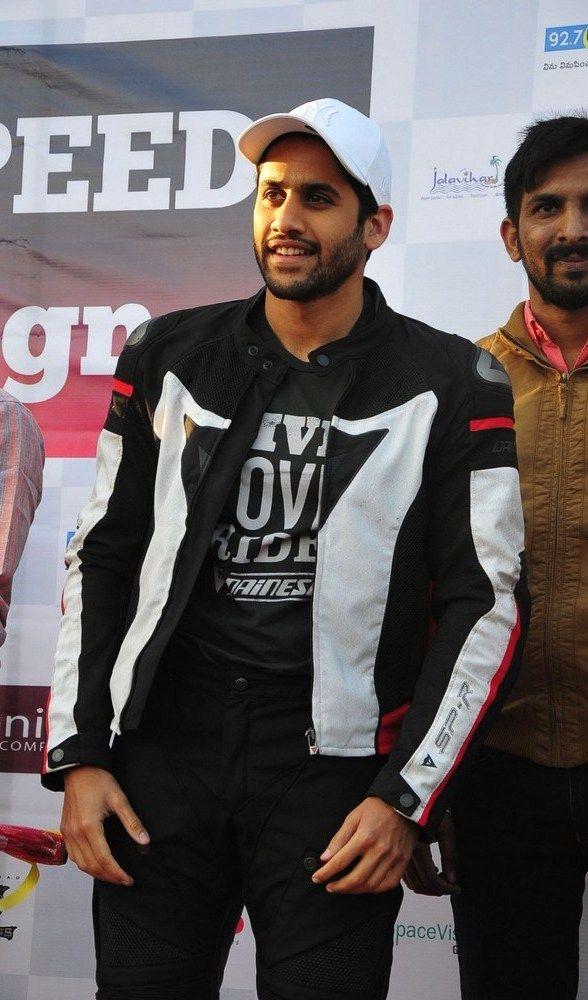 Naga Chaitanya At Stop Speed Campaign Photos