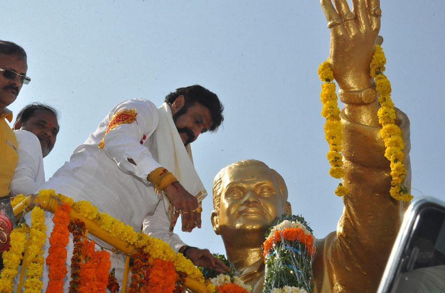 Nandamuri Balakrishna at NTR Statue Karimnagar Photos