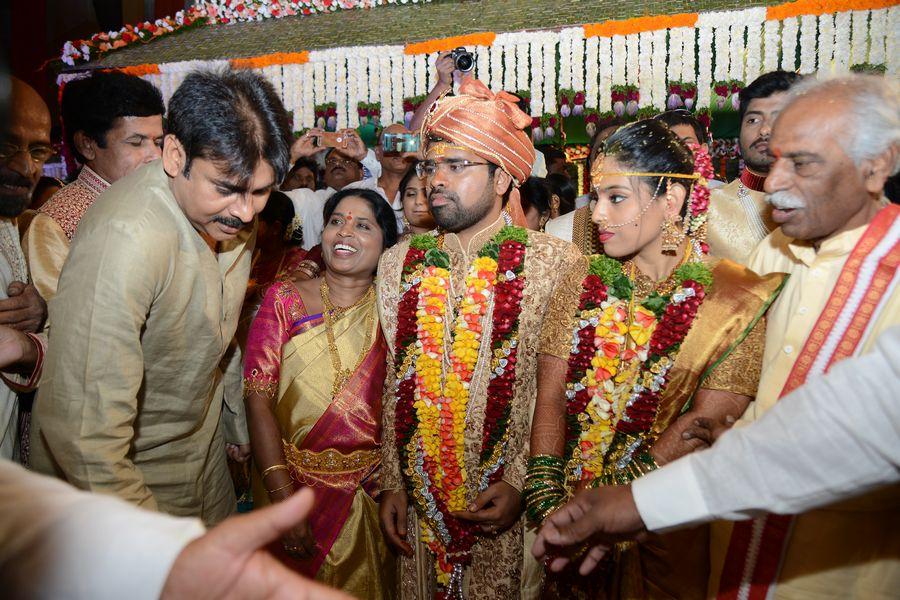 Pawan Kalyan Photos at Bandaru Dattatreya daughter's Wedding Photos