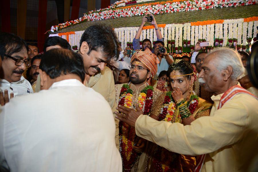 Pawan Kalyan Photos at Bandaru Dattatreya daughter's Wedding Photos