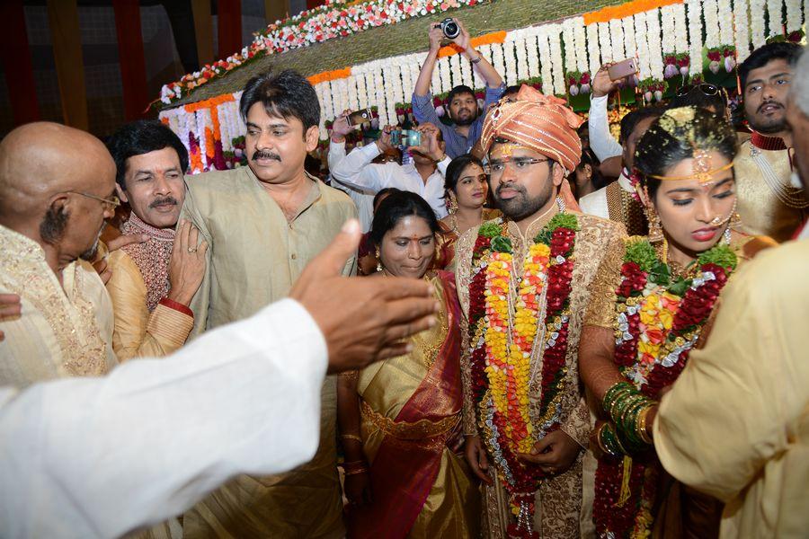 Pawan Kalyan Photos at Bandaru Dattatreya daughter's Wedding Photos