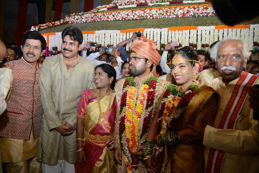 Pawan Kalyan Photos at Bandaru Dattatreya daughter's Wedding Photos