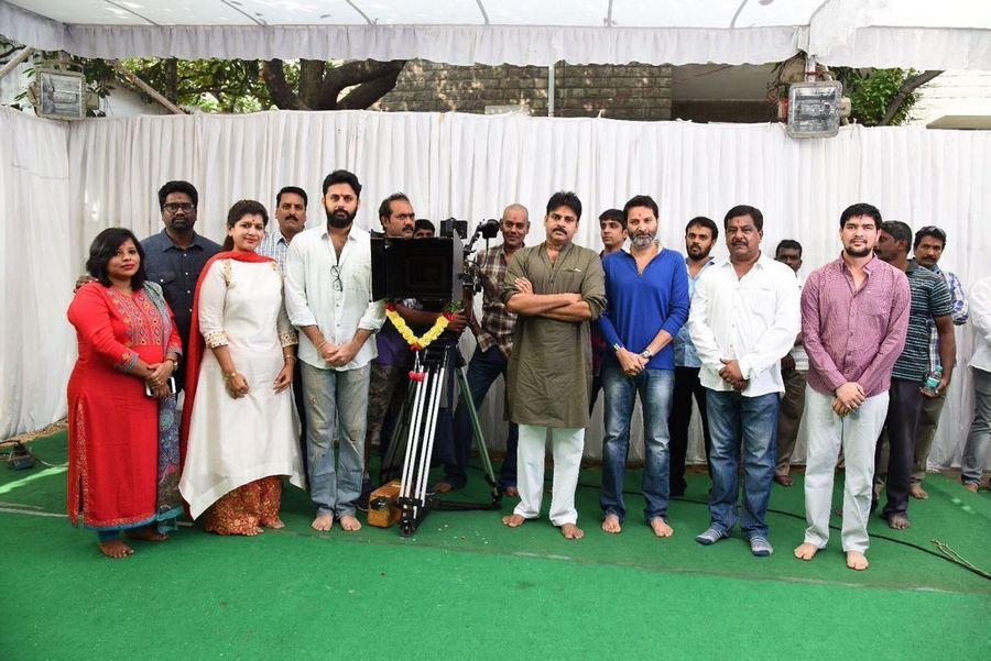 Pawan Kalyan at Nithiin New Movie Opening Photos