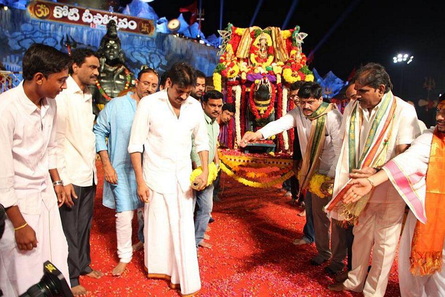 Power Star Pawan Kalyan at Koti Deepothsavam Photos