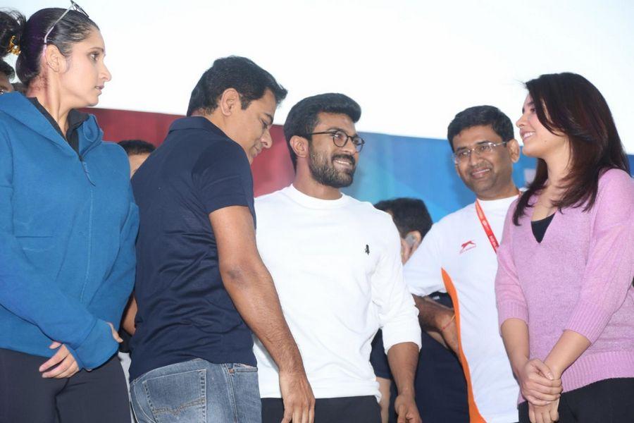 Ram Charan Photos At Hyderabad 10k Run Event