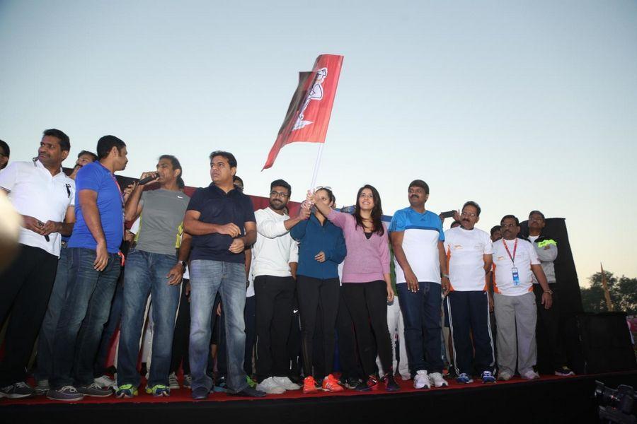 Ram Charan Photos At Hyderabad 10k Run Event