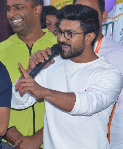 Ram Charan Photos At Hyderabad 10k Run Event