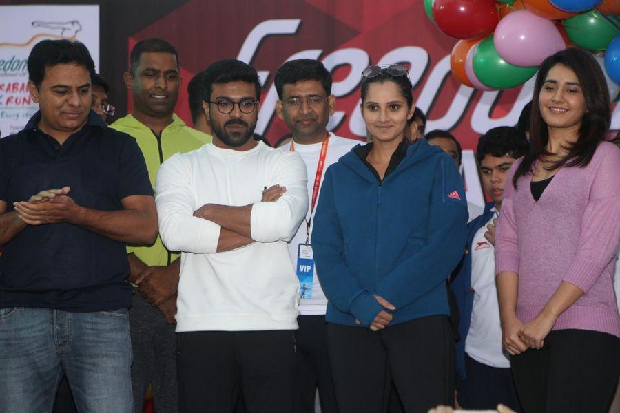 Ram Charan Photos At Hyderabad 10k Run Event