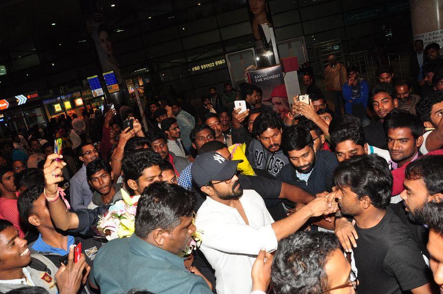 Ramcharan at Hyderabad Airport Photos