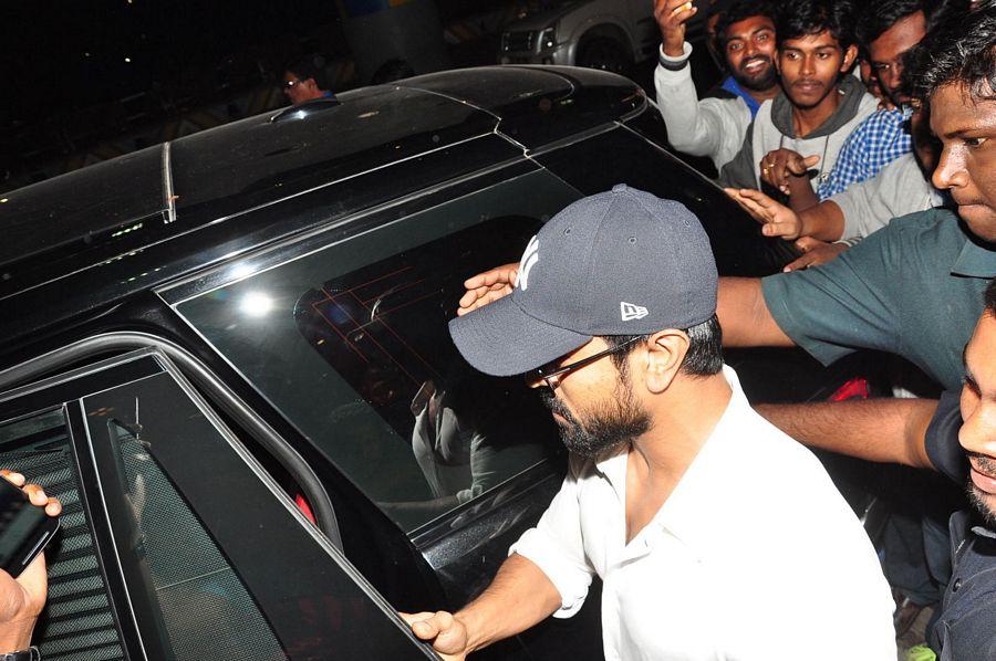 Ramcharan at Hyderabad Airport Photos