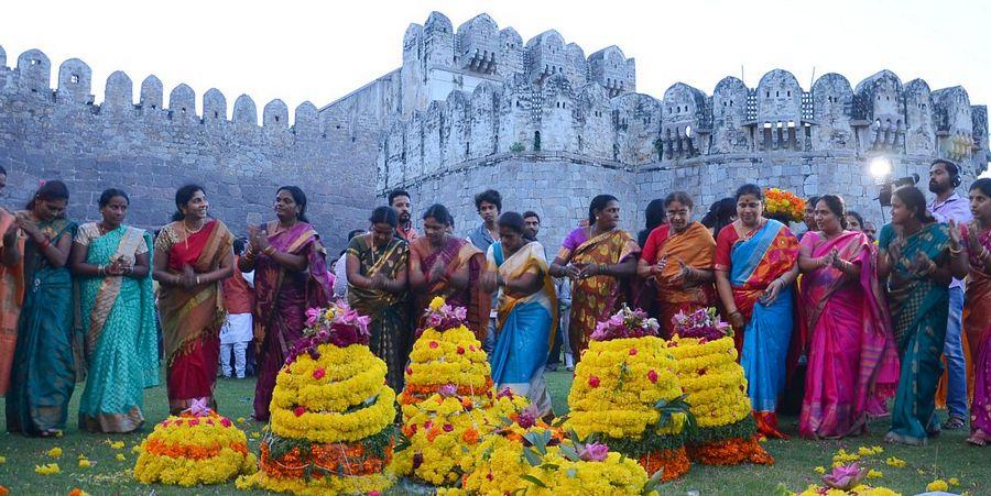 Bathukamma at Golconda Fort Photos