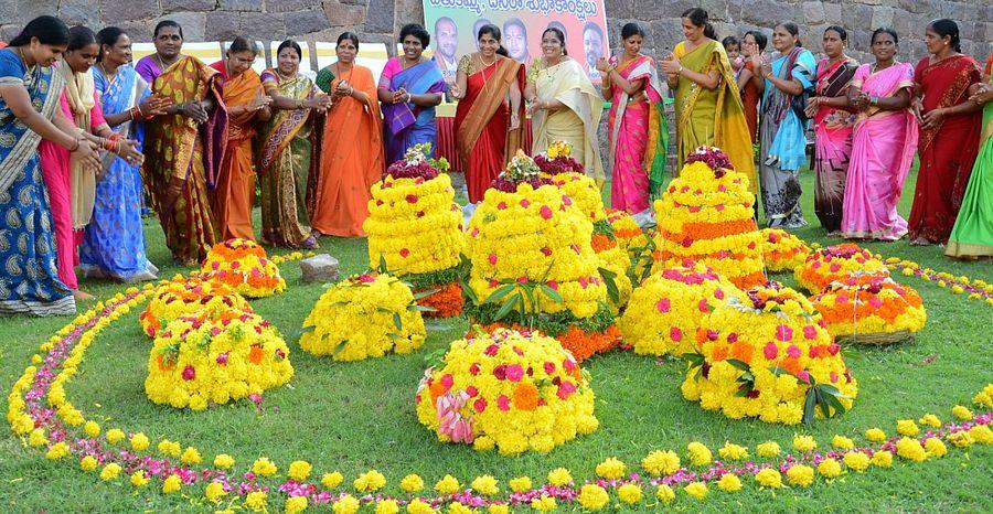 Bathukamma at Golconda Fort Photos
