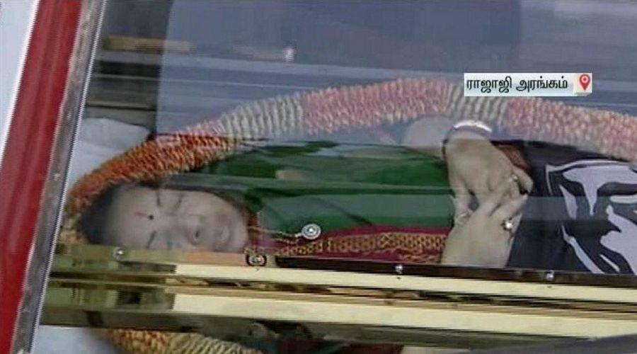 CM Jayalalithaa Final Journey Photos