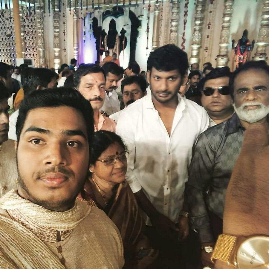 Celebs at Gali Janardhan Reddy Daughter Wedding Hungama Photos