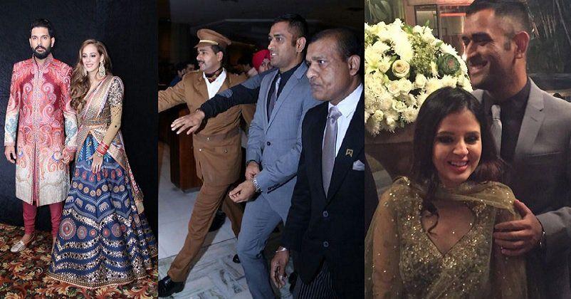 Dhoni Attended Yuvraj’s Reception Photos