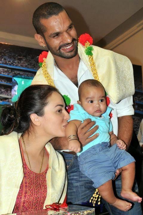 Shikhar Dhawan & Family Personal Real Life Photos