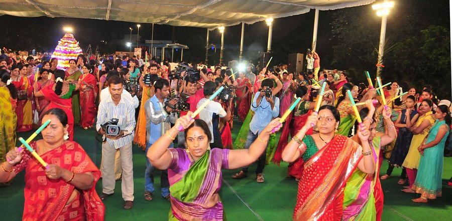 Colorful Bathukamma Celebrations Photos