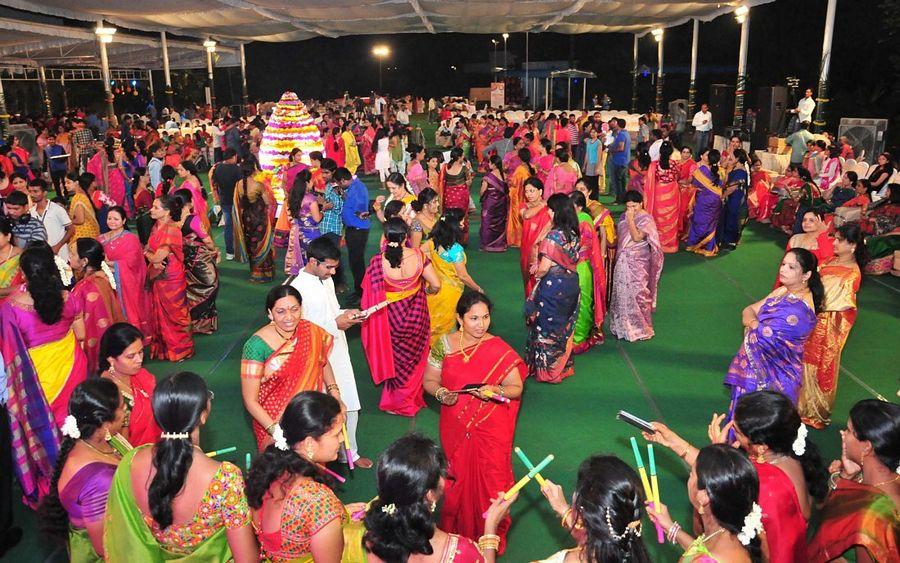 Colorful Bathukamma Celebrations Photos