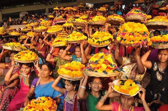 Maha Bathukamma 2016 Celebrations At LB Stadium