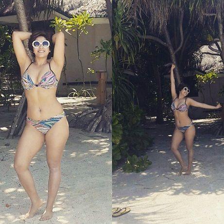 Indian Famous Singer Neha Bhasin Poses in Bikini Photos