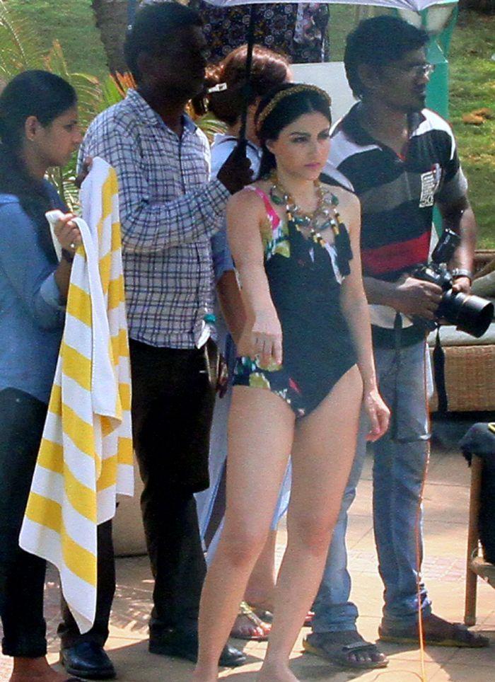 Soha Ali Khan Hot Bikini Full Photoshoot Stills