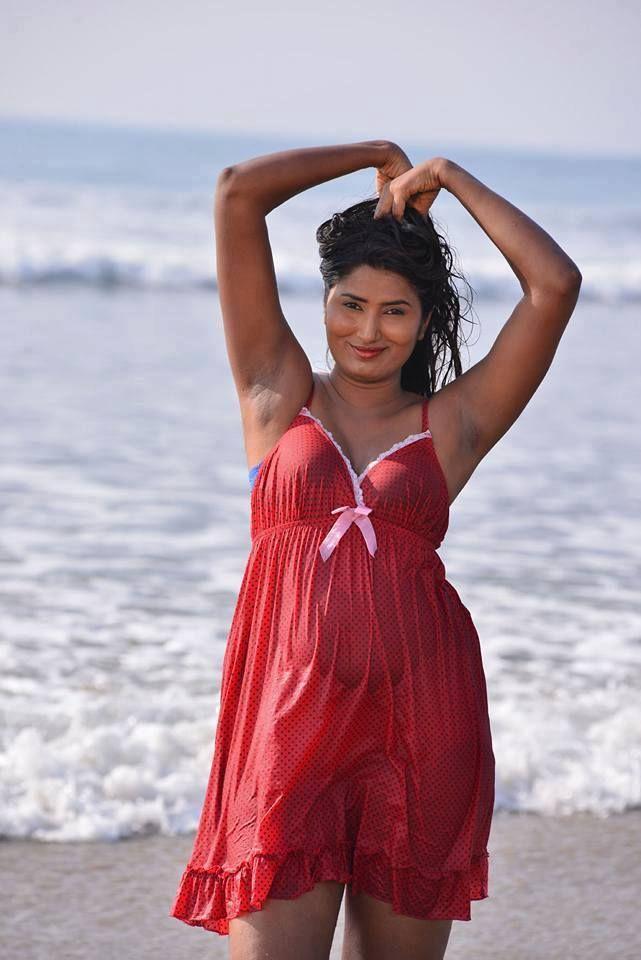 Swathi Naidu’s Latest Hot HD Photos At Beach