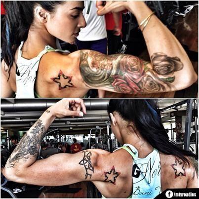 Vj Bani HOT Gym Bodybuilding Workout in public