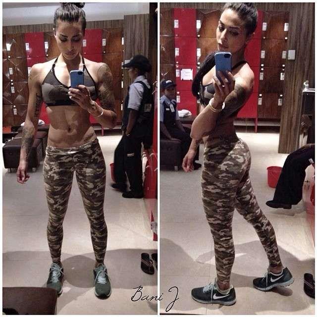 Vj Bani HOT Gym Bodybuilding Workout in public