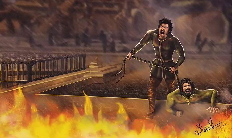An Imaginary Fans Artworks of Baahubali Movie