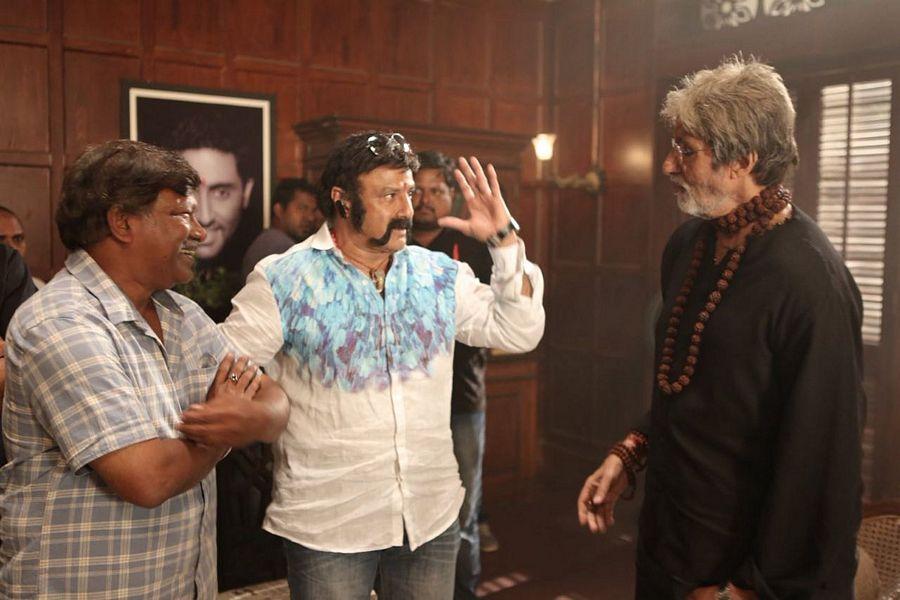 Balakrishna met Amitabh Bachchan on the sets of Sarkar 3