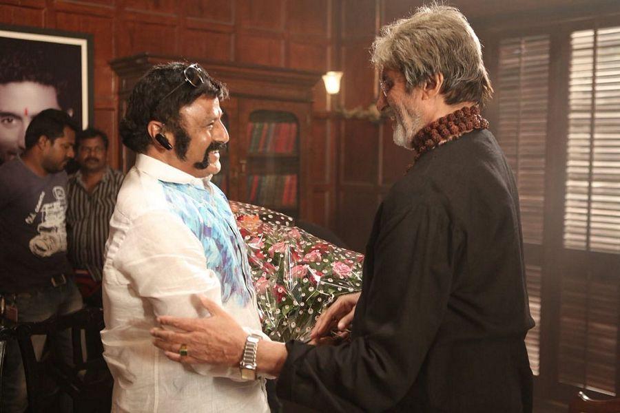 Balakrishna met Amitabh Bachchan on the sets of Sarkar 3