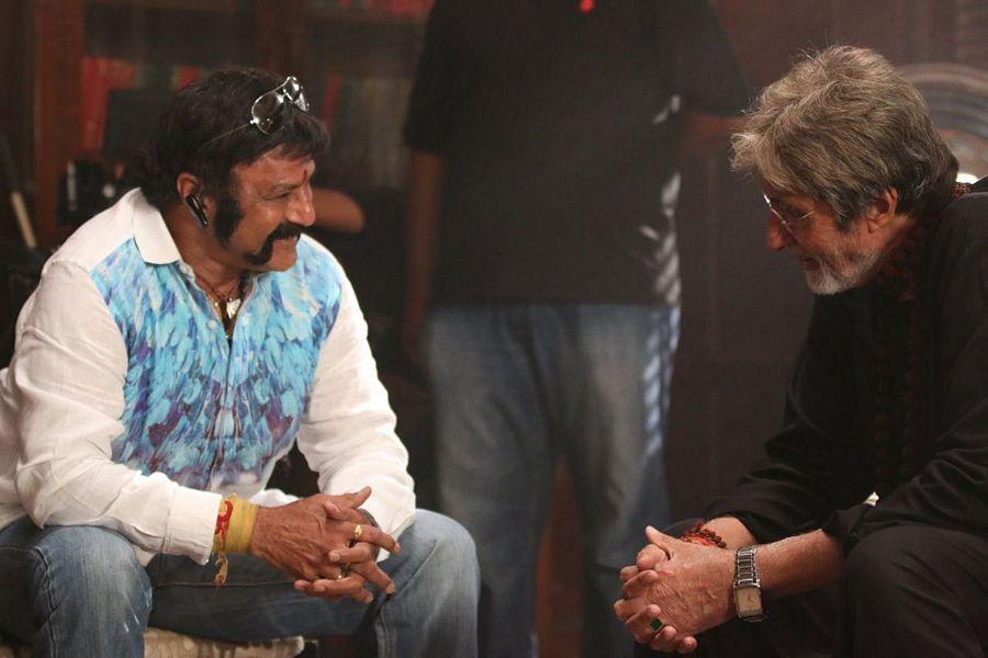 Balakrishna met Amitabh Bachchan on the sets of Sarkar 3