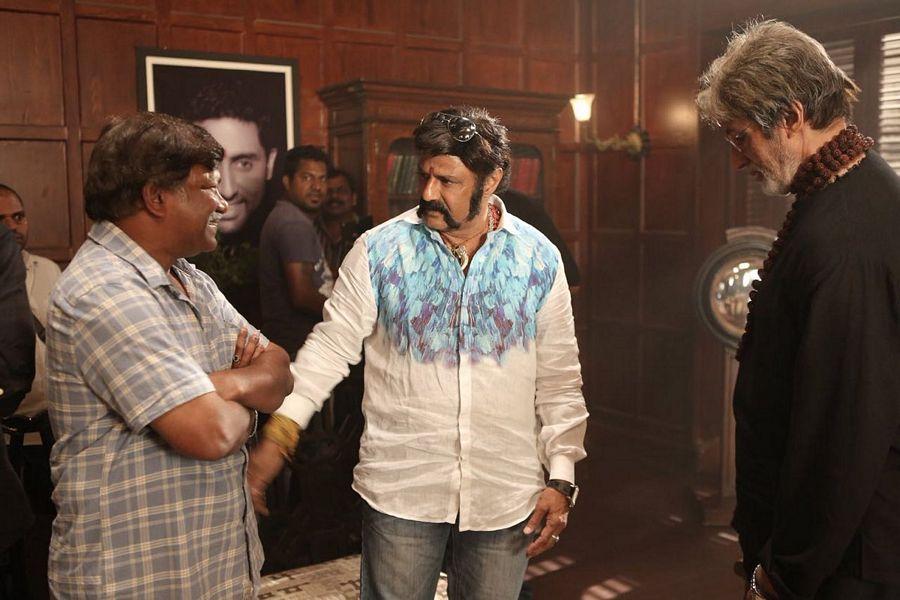 Balakrishna met Amitabh Bachchan on the sets of Sarkar 3