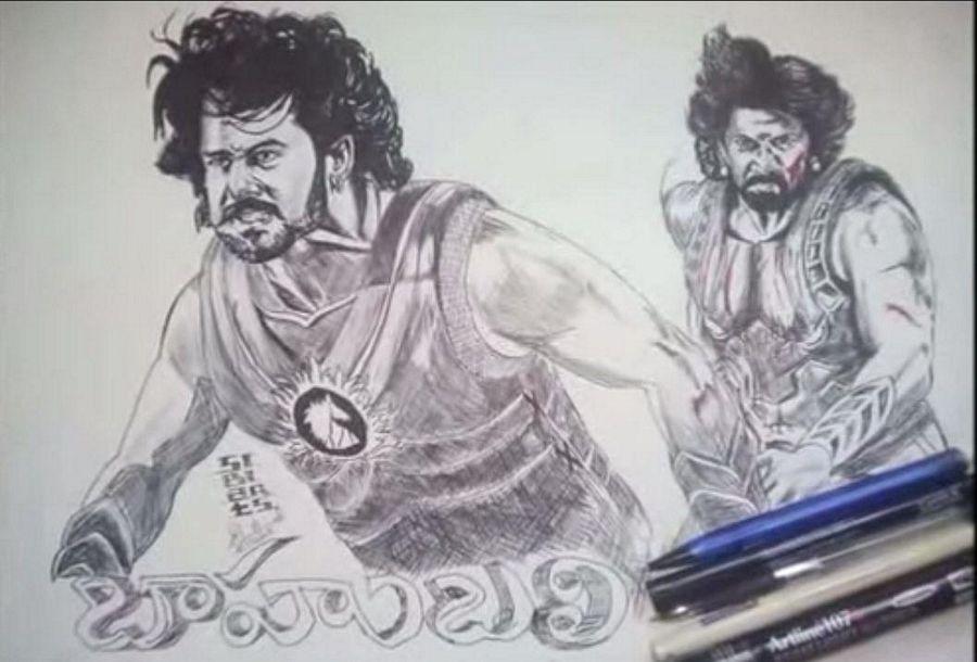 Beautiful Imaginary Fans Artworks of Baahubali Movie