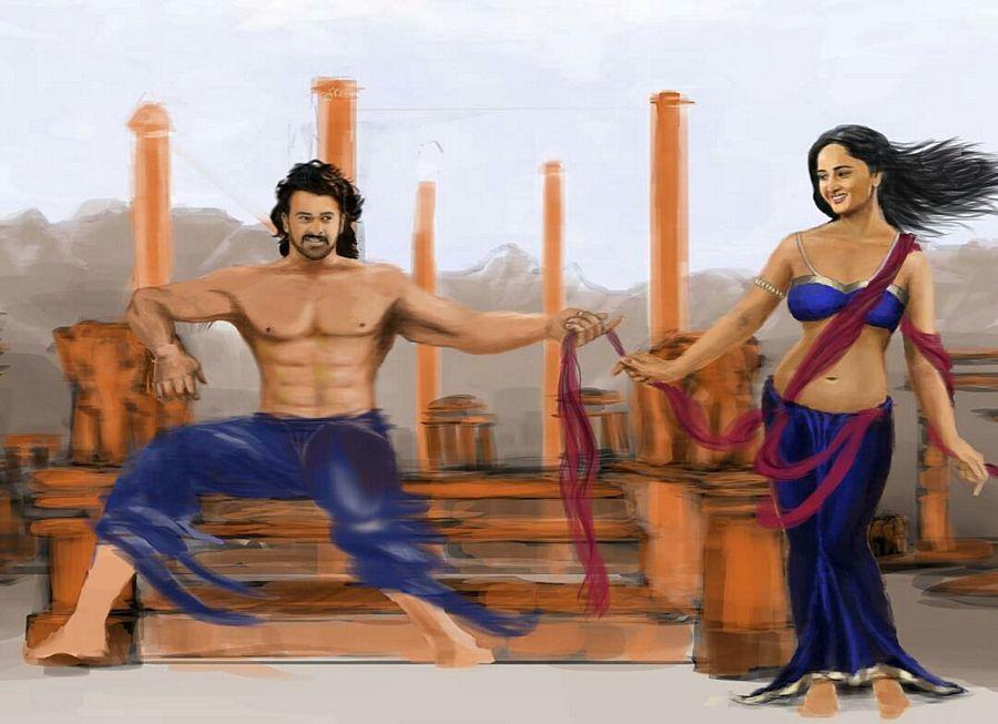 Beautiful Imaginary Fans Artworks of Baahubali Movie