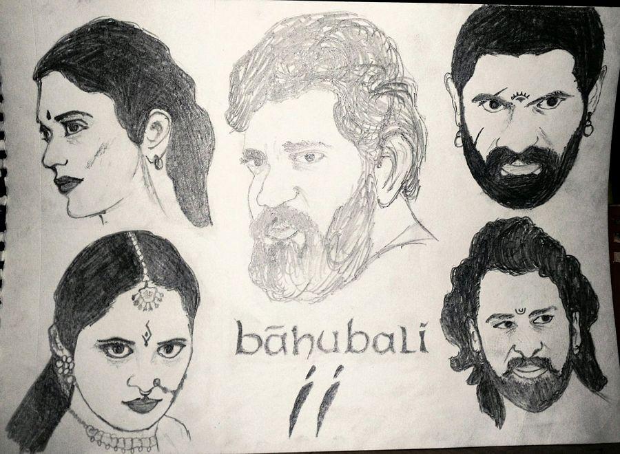 Beautiful Imaginary Fans Artworks of Baahubali Movie
