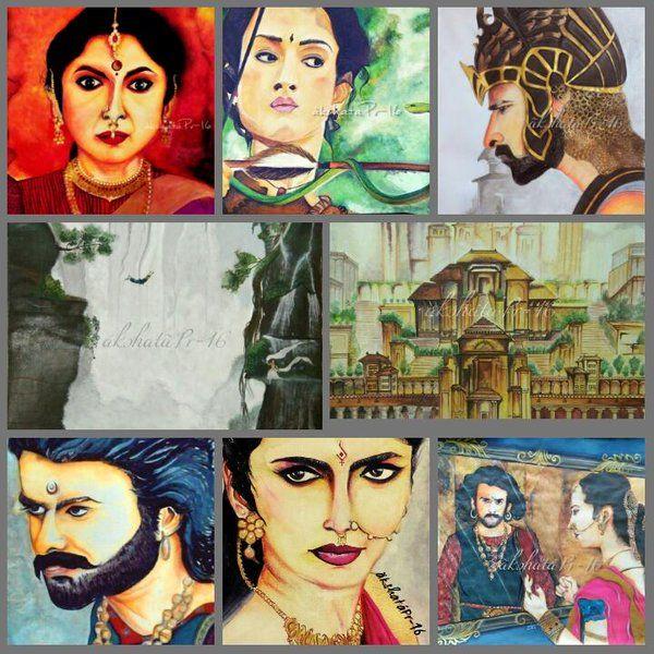 Beautiful Imaginary Fans Artworks of Baahubali Movie