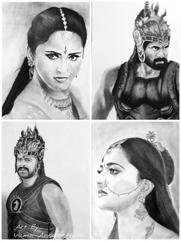 Beautiful Imaginary Fans Artworks of Baahubali Movie