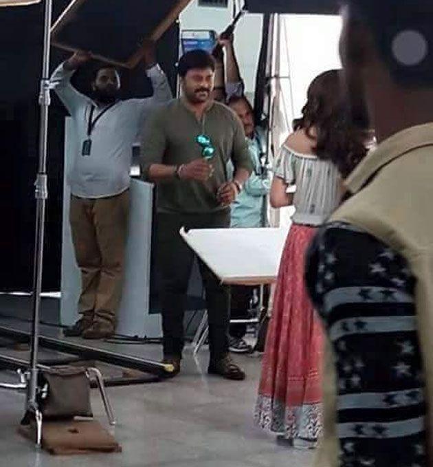 Kajal Agarwal Stills from Shooting Location of Khaidi No 150