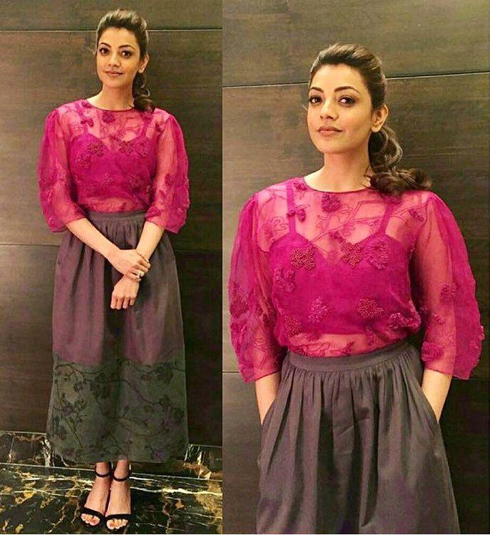 Kajal Agarwal Stills from Shooting Location of Khaidi No 150