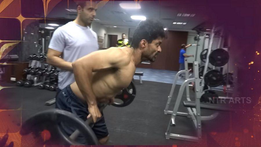 Kalyan Ram Six Pack Workout in GYM Photos