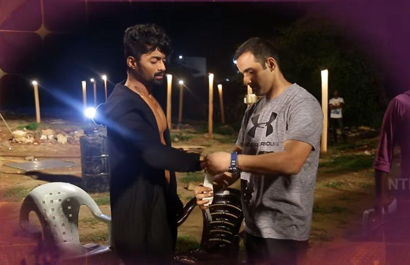 Kalyan Ram Six Pack Workout in GYM Photos