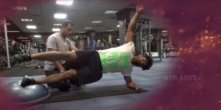 Kalyan Ram Six Pack Workout in GYM Photos